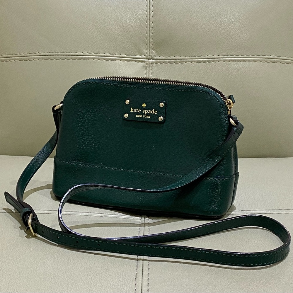 Kate Spade dark green crossbody bag